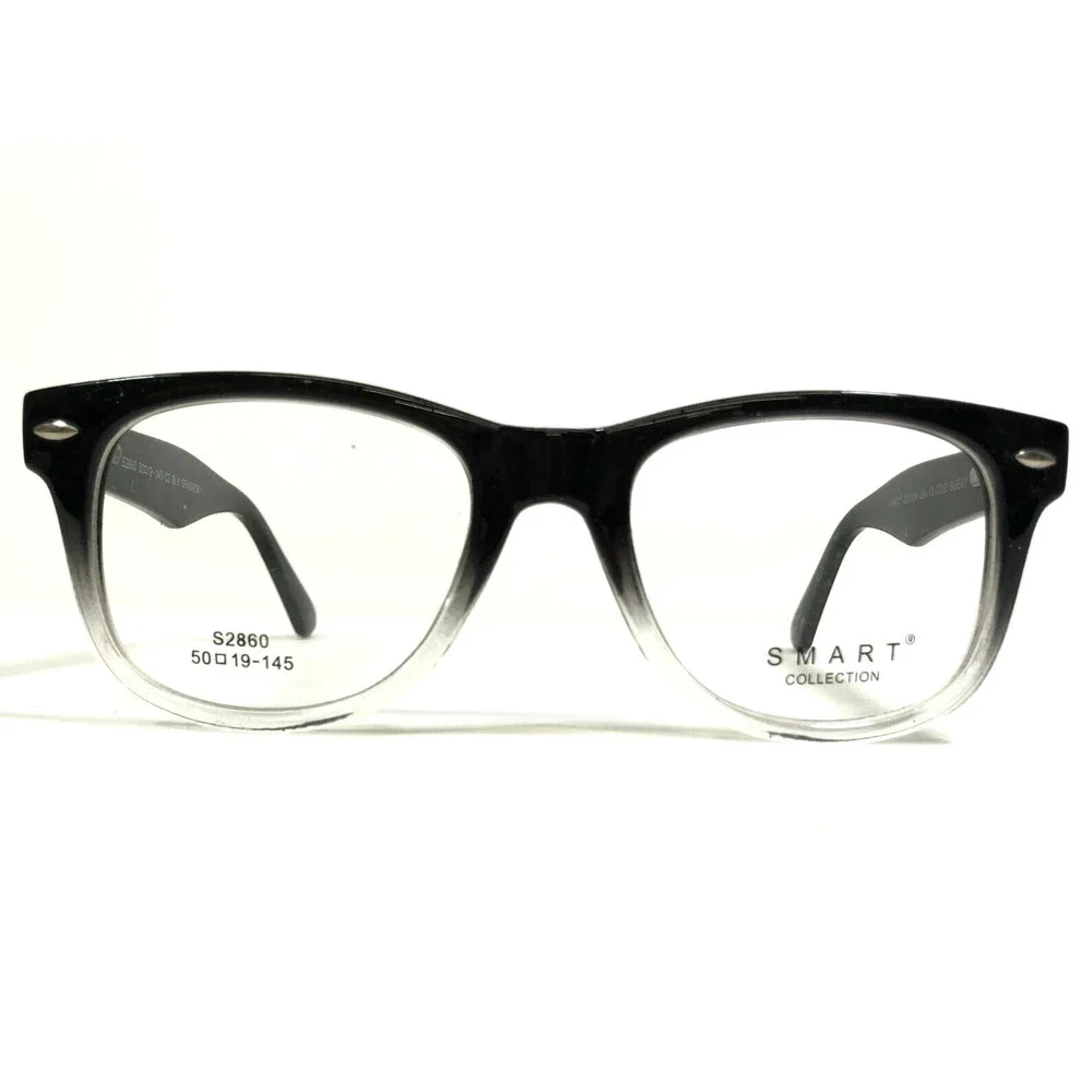 Smart Collection Eyeglasses Frames S2860 C2 BLK GRADIENT Clear Square 50-19-145